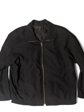 Gallery Sport Black Lightweight Bomber Jacket - Men's Small - Full Zip Minimalis